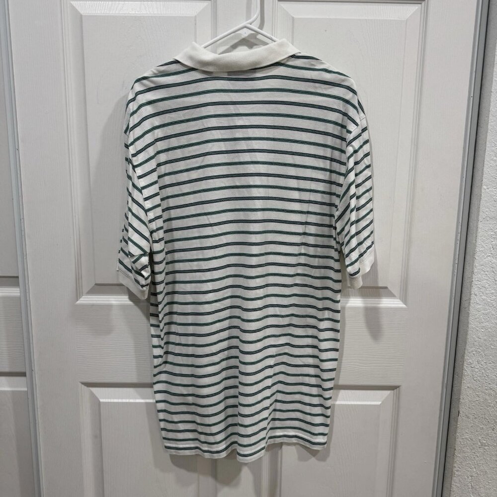 PGA Masters Collection Augusta Nationals‎ Golf Polo Shirt Size L Green Striped - Picture 4 of 6